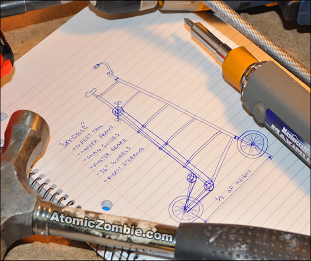 tall bike sketch