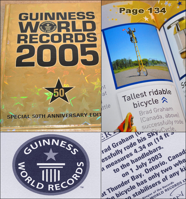 guinness record tall bike